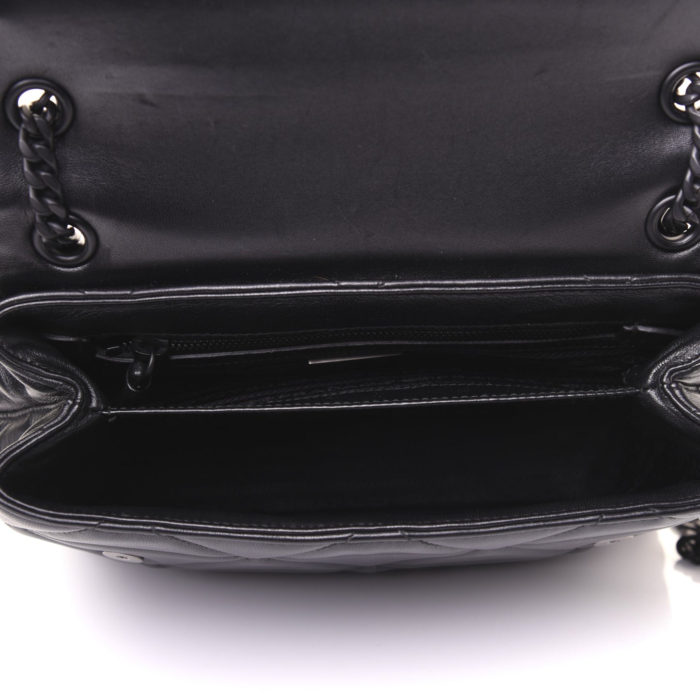 Nappa Triangle Stitched Large Spectrum Bag Black