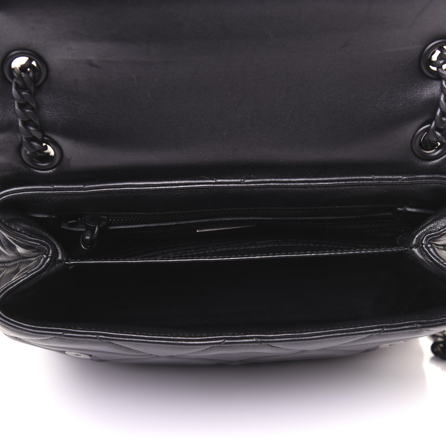 Prada Nappa Triangle Stitched Large Spectrum Bag Black 5 of 18