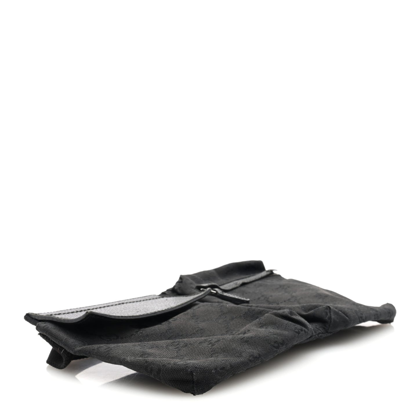 GG Monogram Double Pocket Belt Bag Black