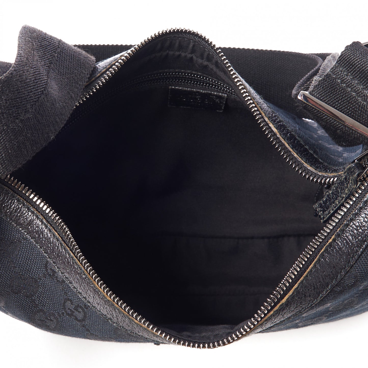 Monogram Medium Half Moon Hobo Black