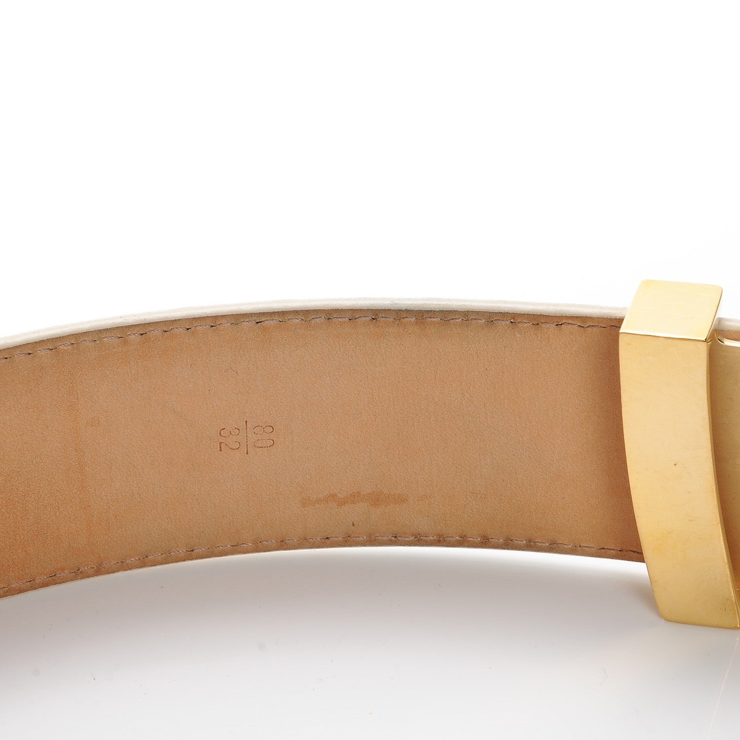Louis Vuitton Damier Azur LV Initiales Belt 80 32 7 of 11