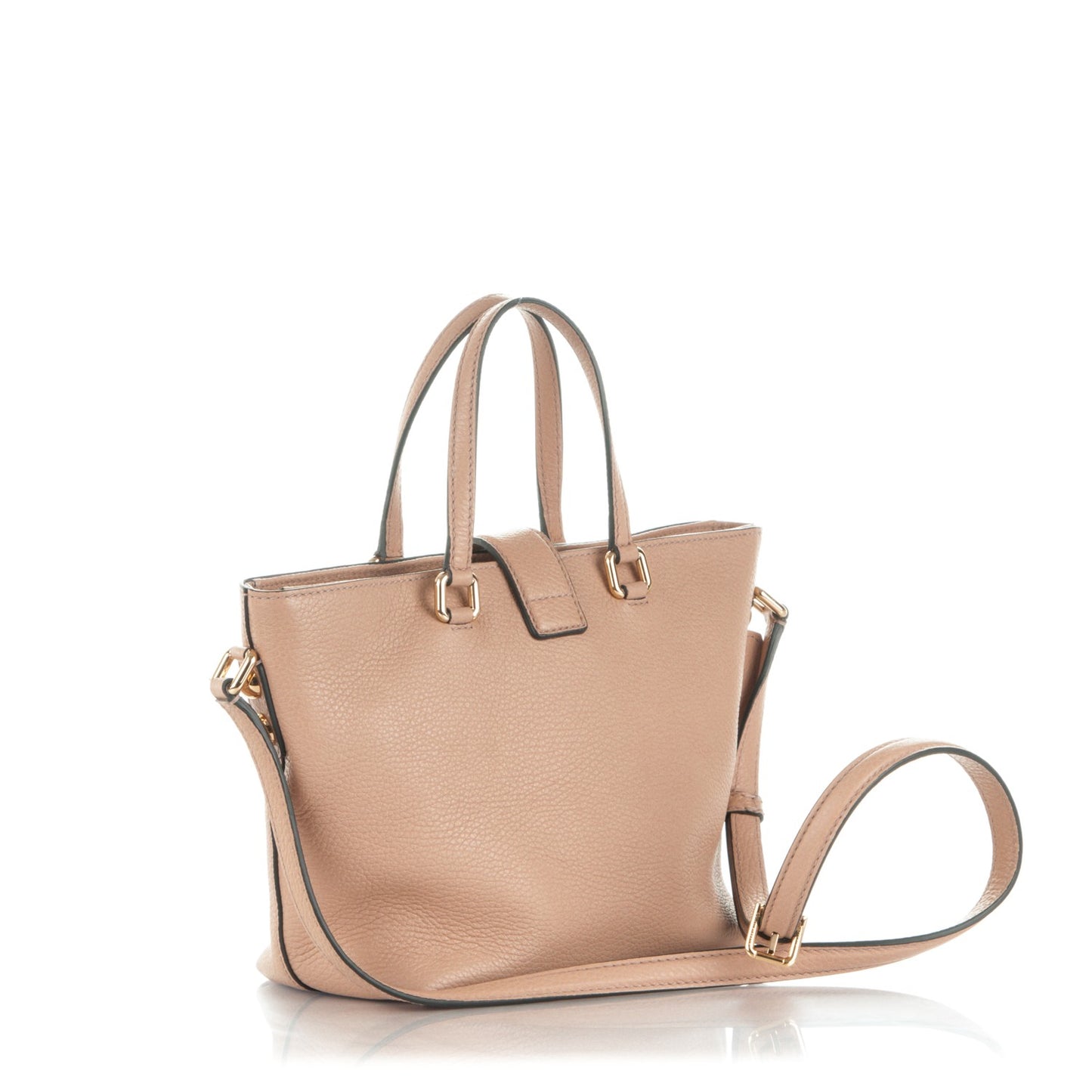 Pebbled Calfskin Small Tote Nude
