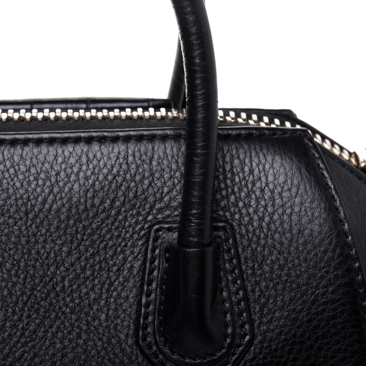 Calfskin Crocodile Embossed Mini Antigona Black