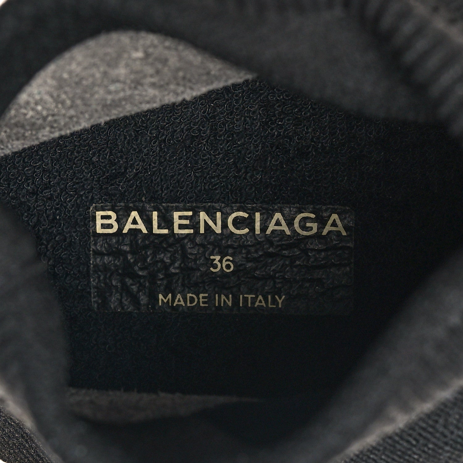Balenciaga Neoprene Knit Womens Speed Sneakers 36 Black White 7 of 7