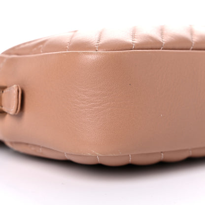 Chanel Lambskin Diagonal Chevron Quilted Tassel Camera Case Case Beige 8 of 15