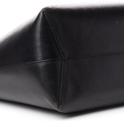 Mansur Gavriel Calfskin Large Shopping Tote Black Royal 6 of 12