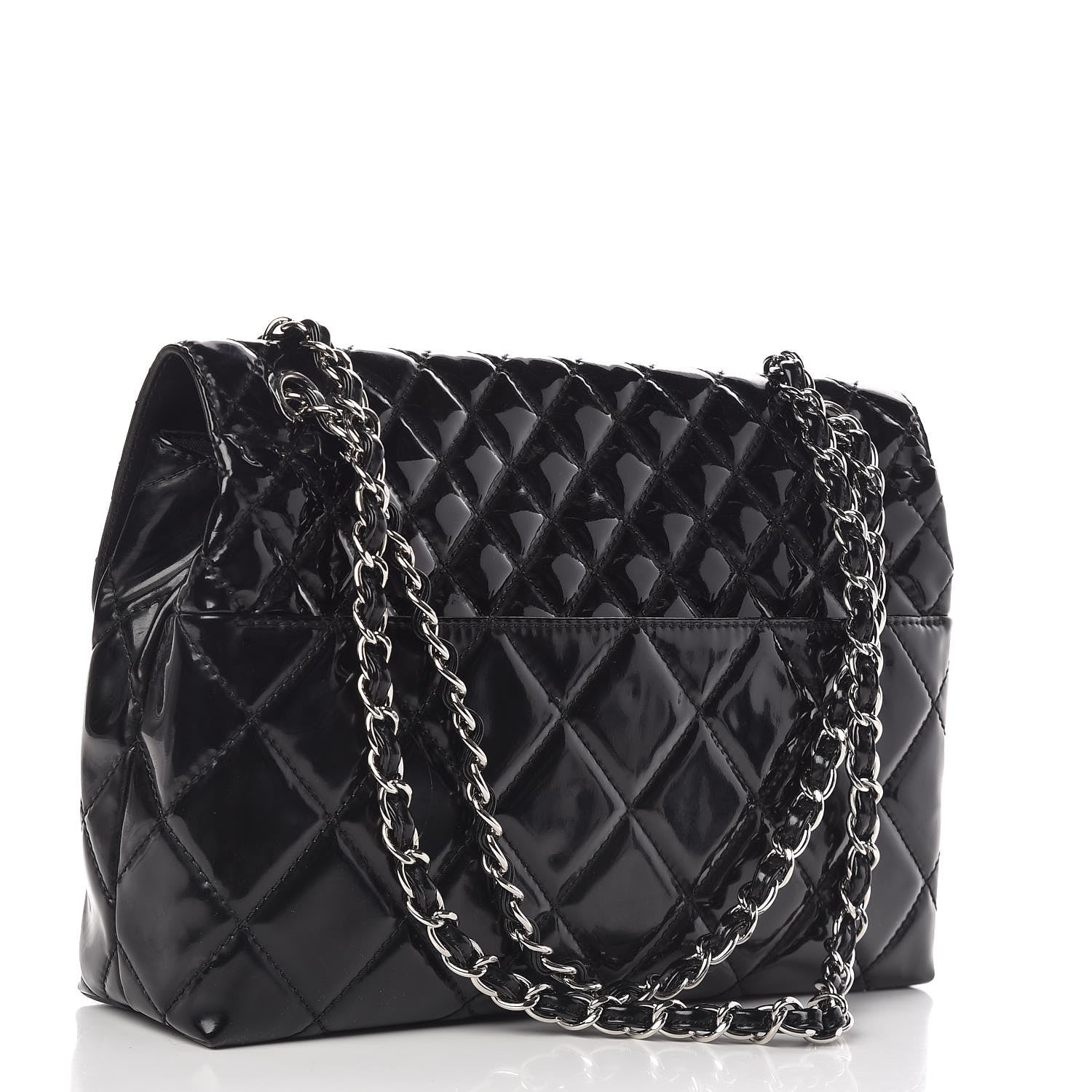 Chanel Vinyl Quilted In the Business Flap Bag Black 3 of 17