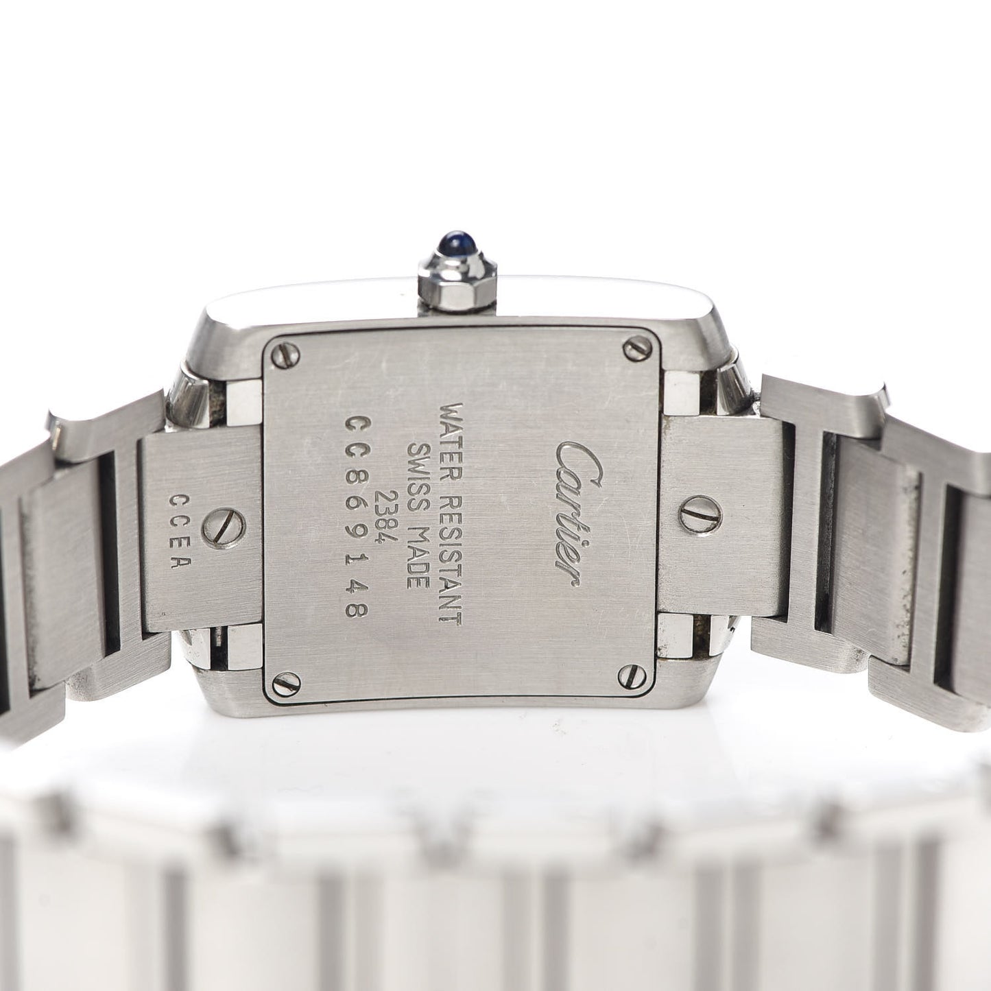 Stainless Steel 20mm Tank Francaise Quartz Watch