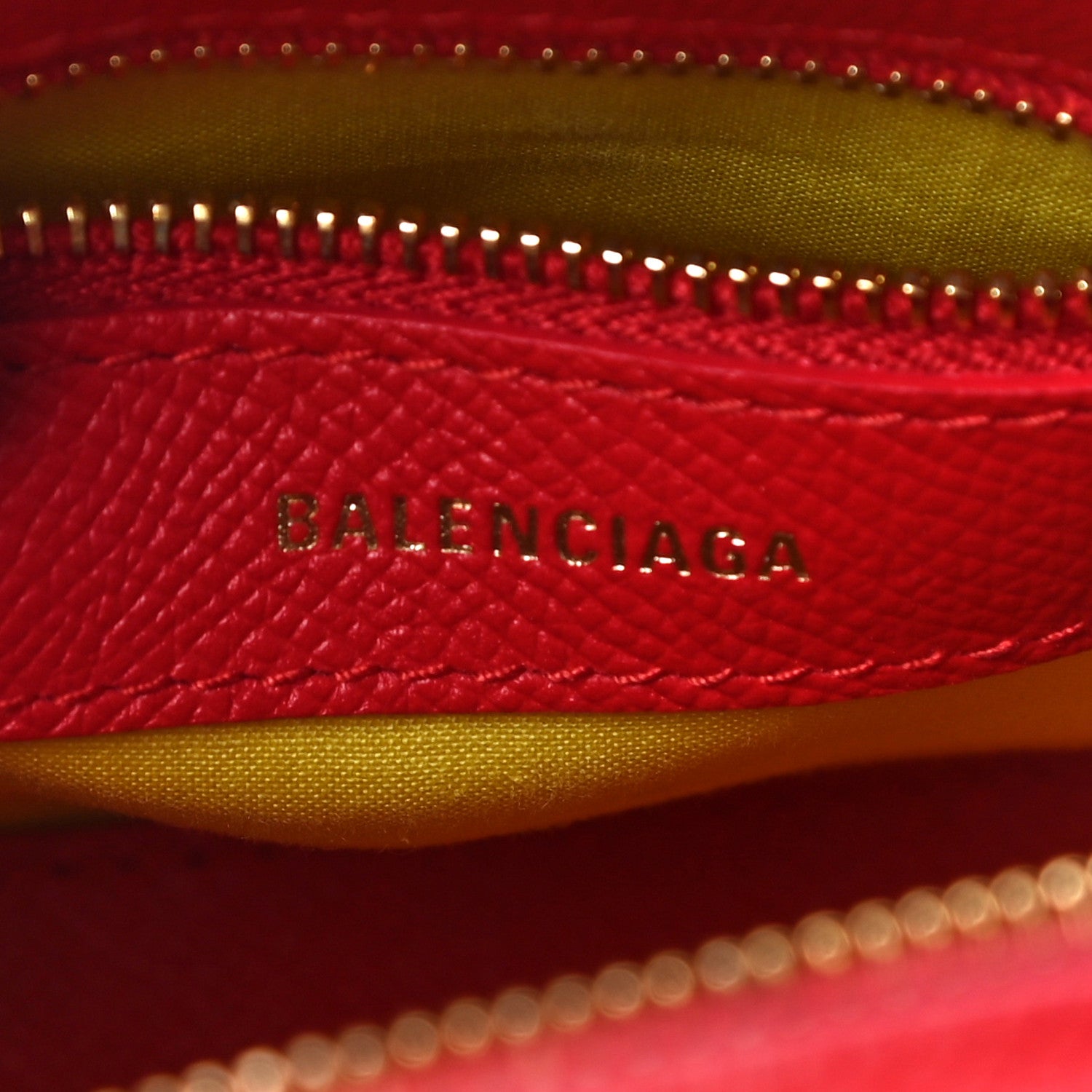 Balenciaga Signature Grained Calfskin Logo XXS Ville Top Handle Bag Rouge Coquelicot Black 6 of 9