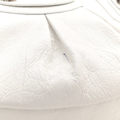 Balenciaga Agneau Arena Le Cagole Shoulder Bag XS Optic White 9 of 9