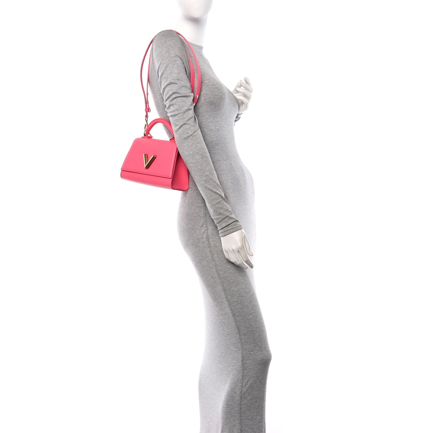 Louis Vuitton Taurillon Twist One Handle BB Dragon Fruit 3 of 10
