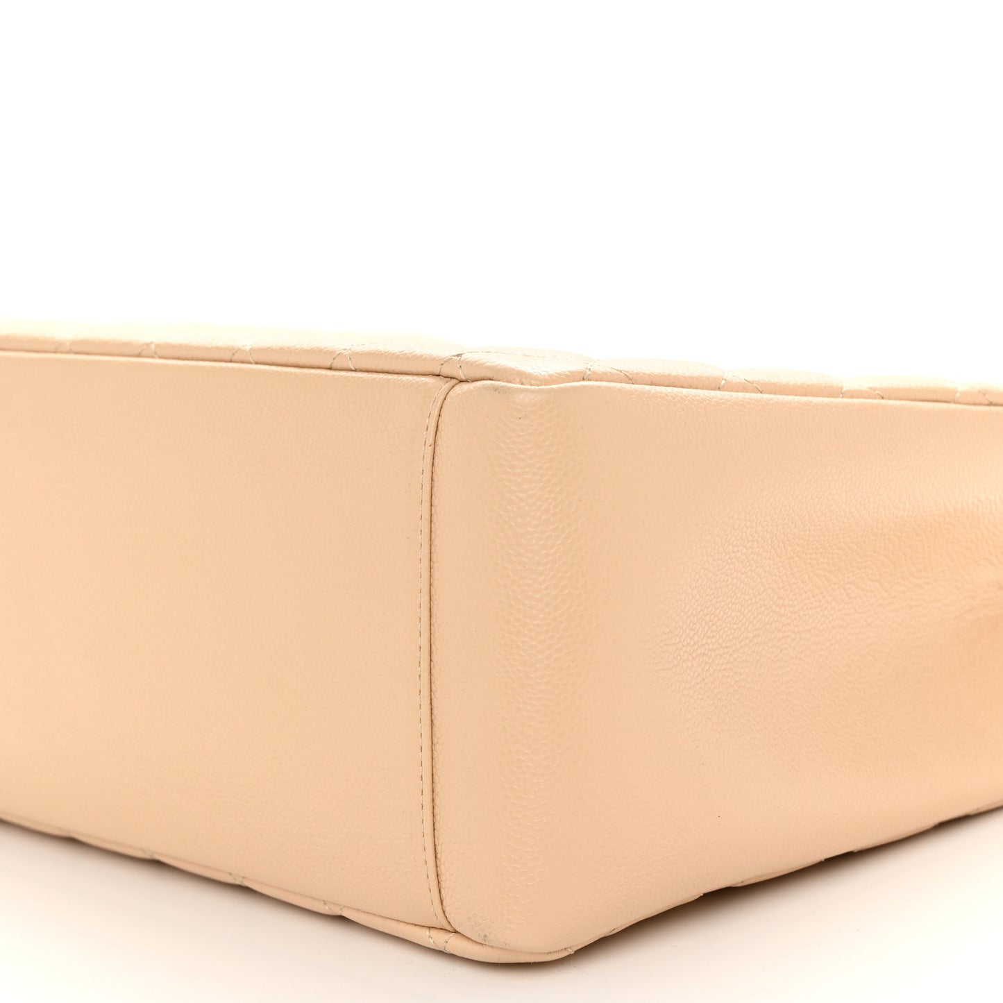 Caviar Quilted Grand Shopping Tote GST Beige