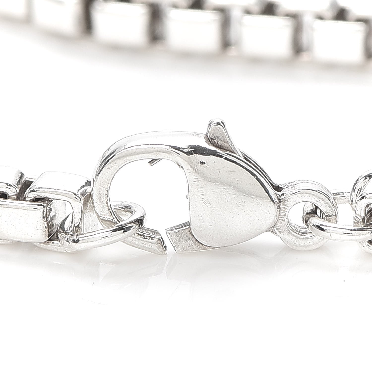 Tiffany Sterling Silver 4mm Venetian Link Bracelet 4 of 6