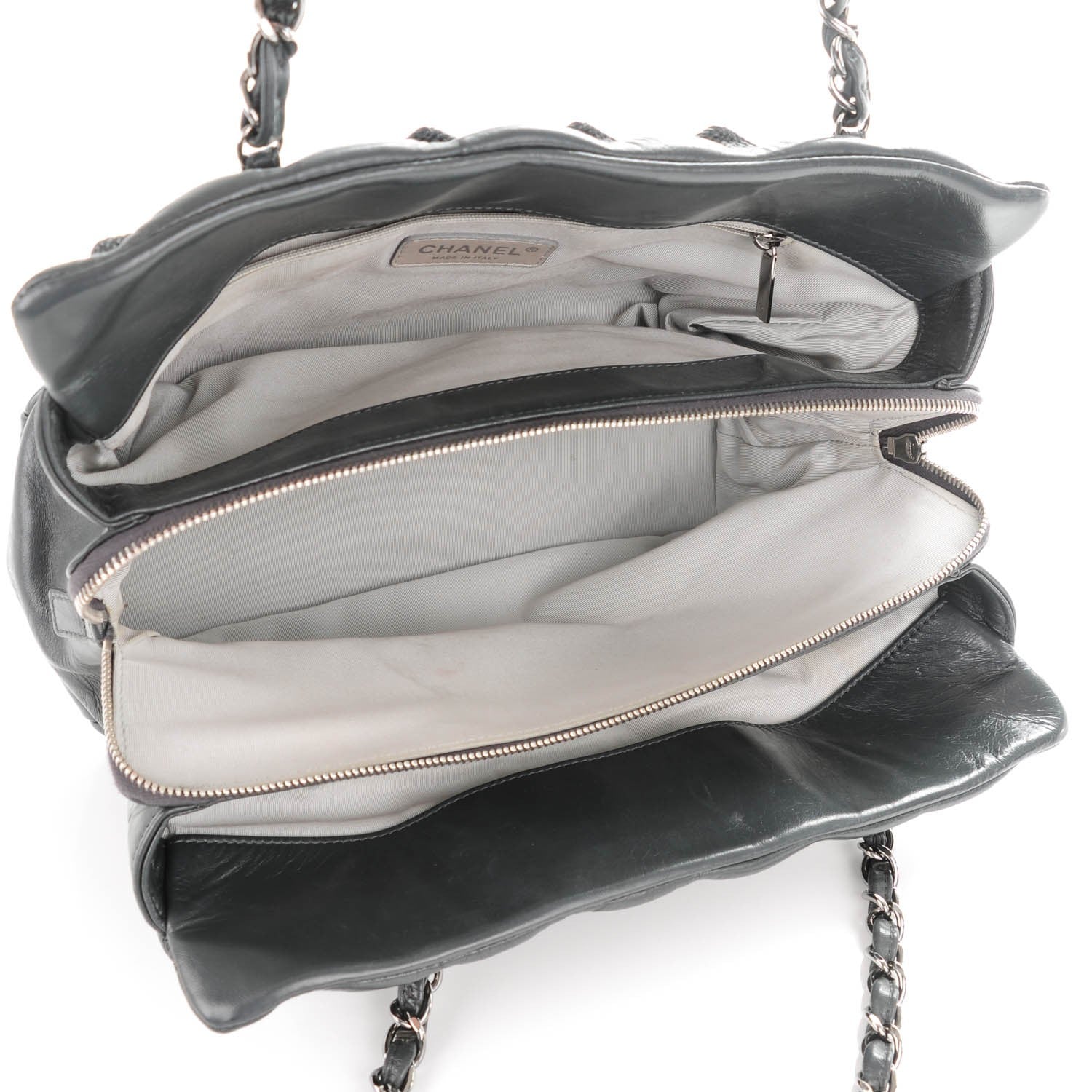Chanel Lambskin Small Stravinsky Tote Grey 5 of 8