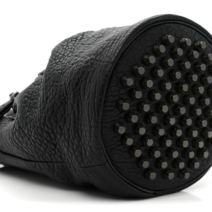 Alexander Wang Pebbled Lambskin Diego Bucket Bag Black Nickel Hardware 8 of 9