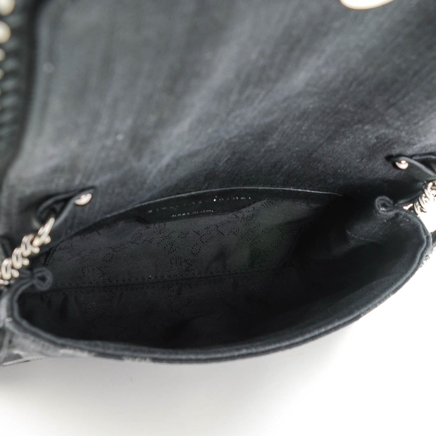 Denim Star Falabella Mini Tote Black