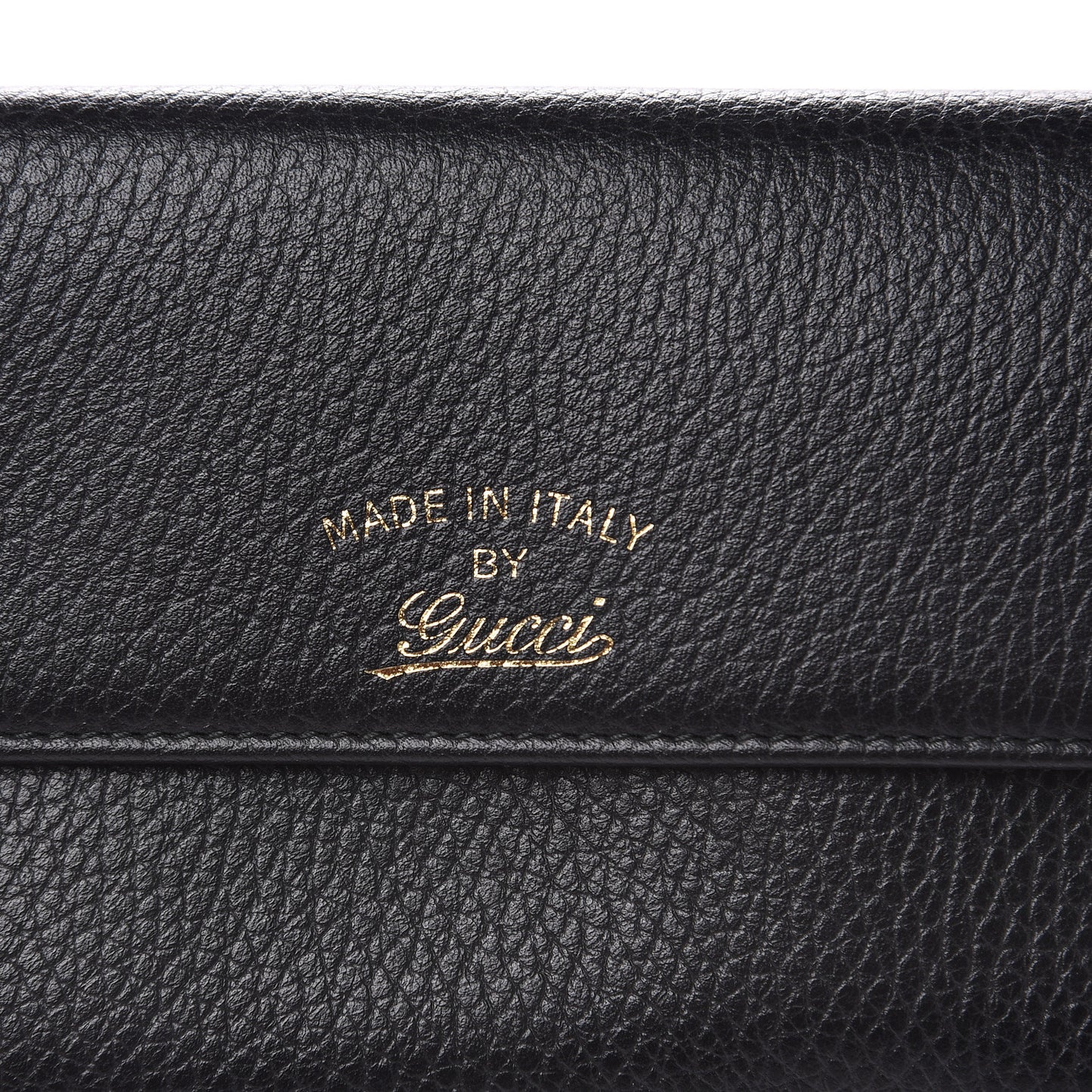Dollar Calfskin Swing Continental Wallet Black