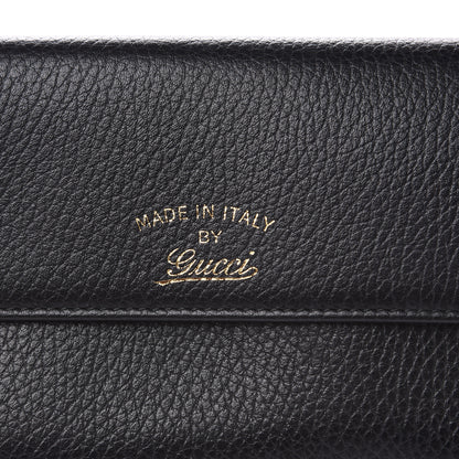 Gucci Dollar Calfskin Swing Continental Wallet Black 8 of 10