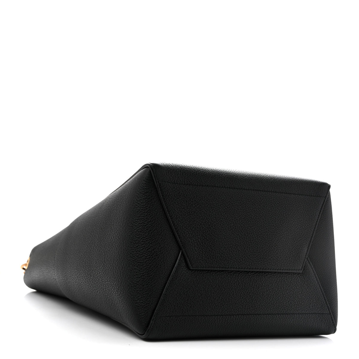 Celine Soft Grained Calfskin Sangle Bucket Bag Black 4 of 12