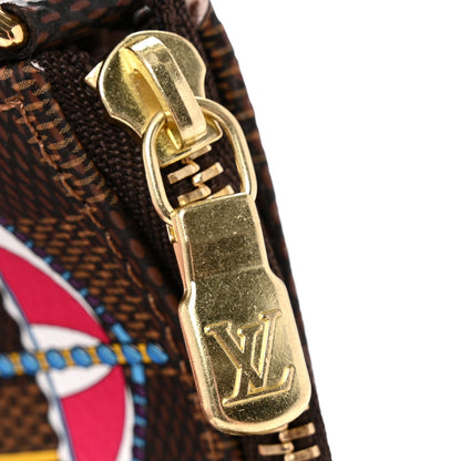 Louis Vuitton Damier Ebene 2020 Christmas Animation Big Wheel Mini Pochette Accessories Rose Ballerine 9 of 9