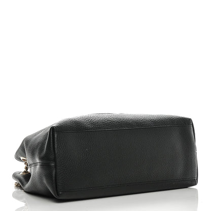 Gucci Pebbled Calfskin Medium Soho Chain Shoulder Bag Black 4 of 6