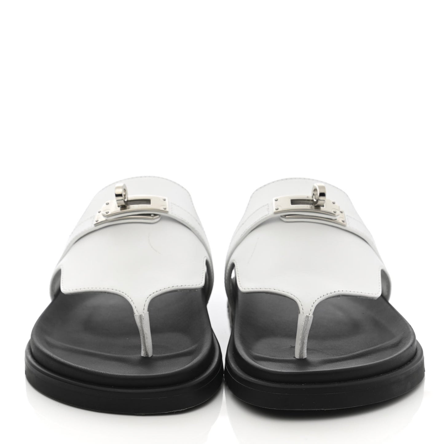 Calfskin Womens Empire Sandals 35 White