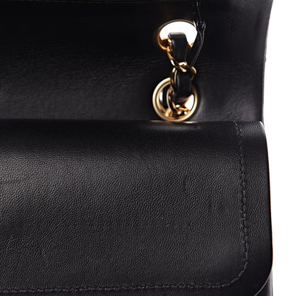 Chanel Lambskin Quilted Medium Double Flap Black 12 of 16