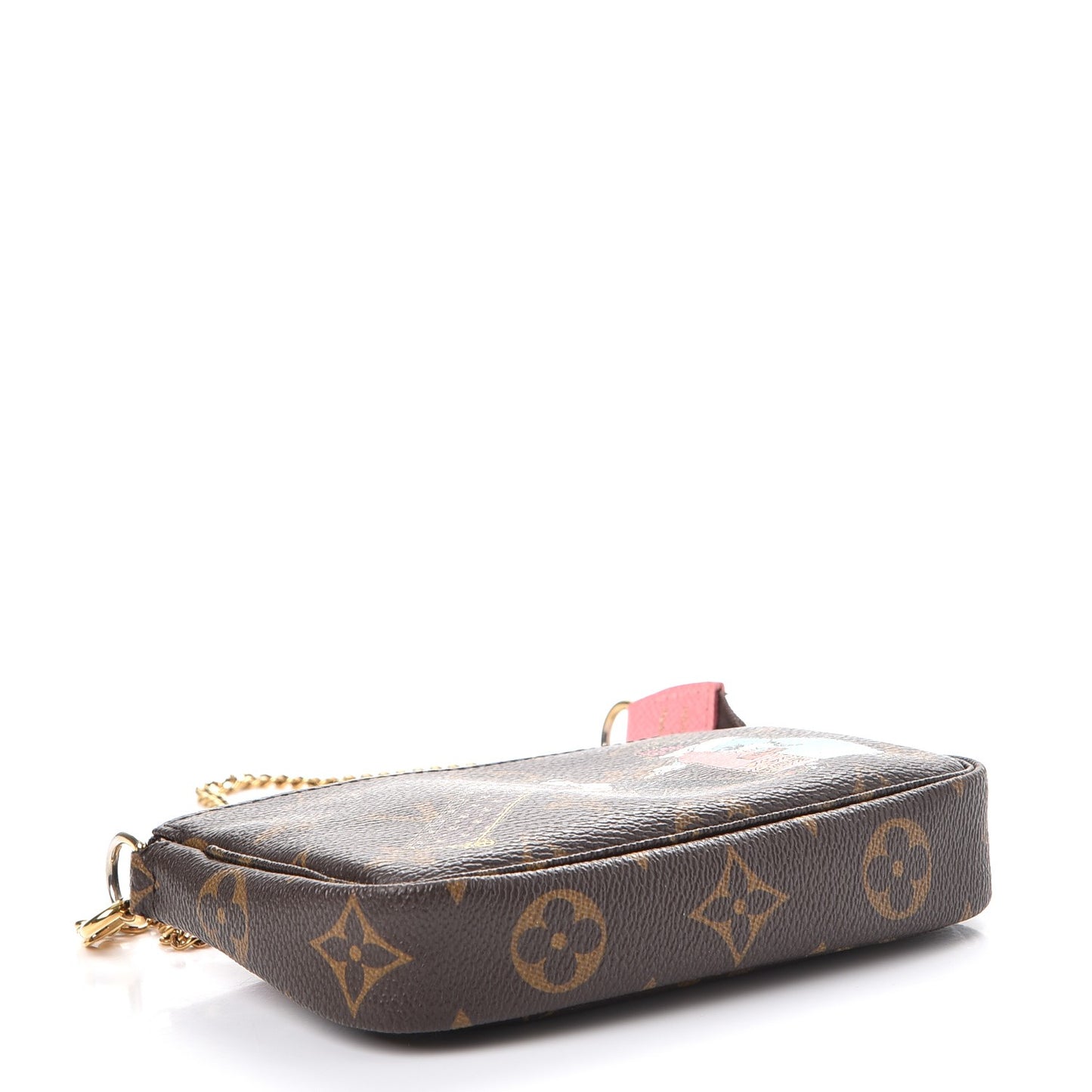 Monogram Illustre Mini Pochette Accessories Rose