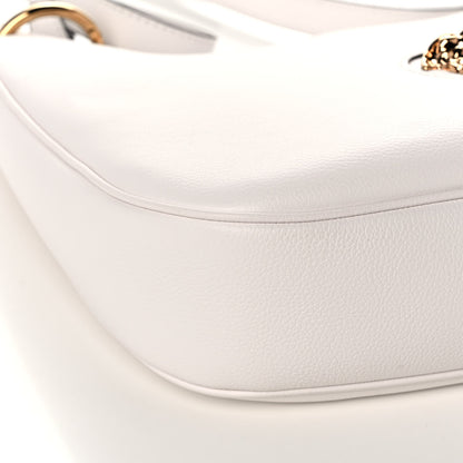 Versace Calfskin La Medusa Medium Hobo Crossbody White 9 of 10