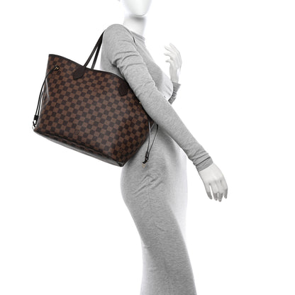 Louis Vuitton Damier Ebene Neo Neverfull MM Rose Ballerine 2 of 10