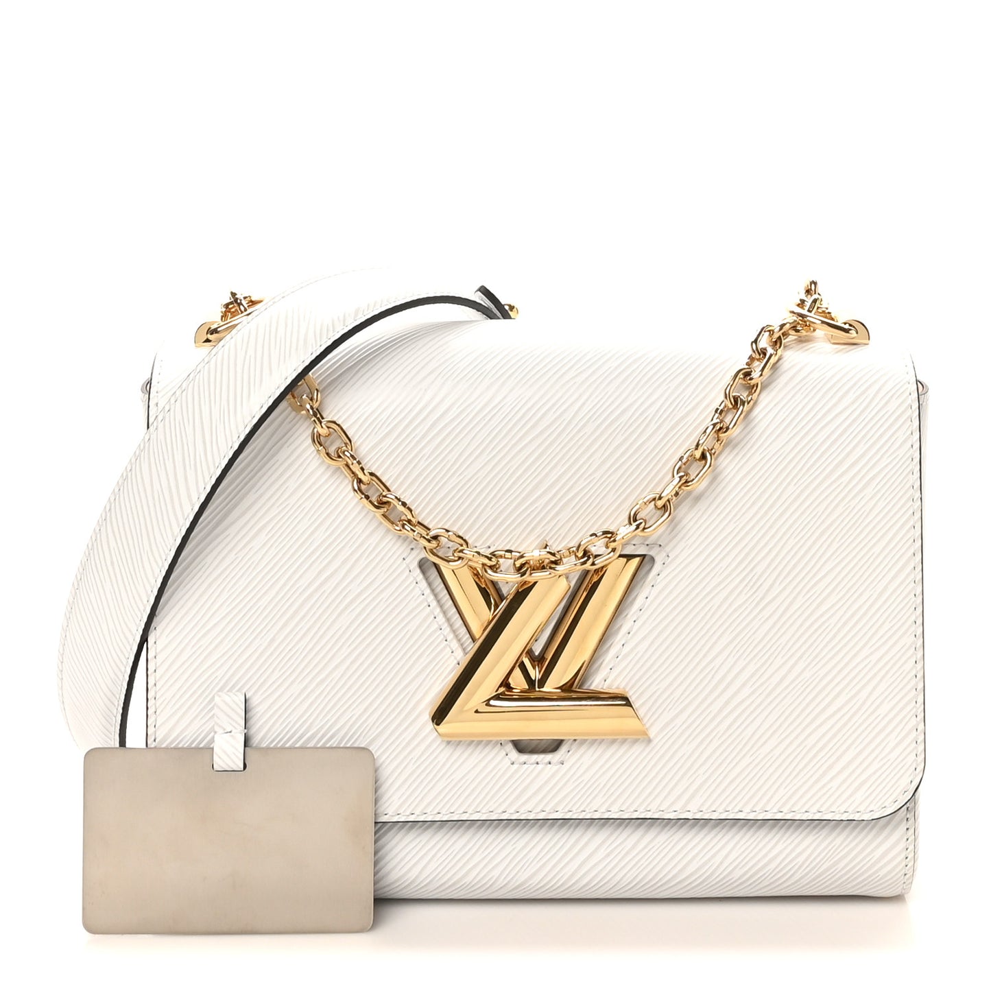 Epi Twist Shoulder Bag MM White