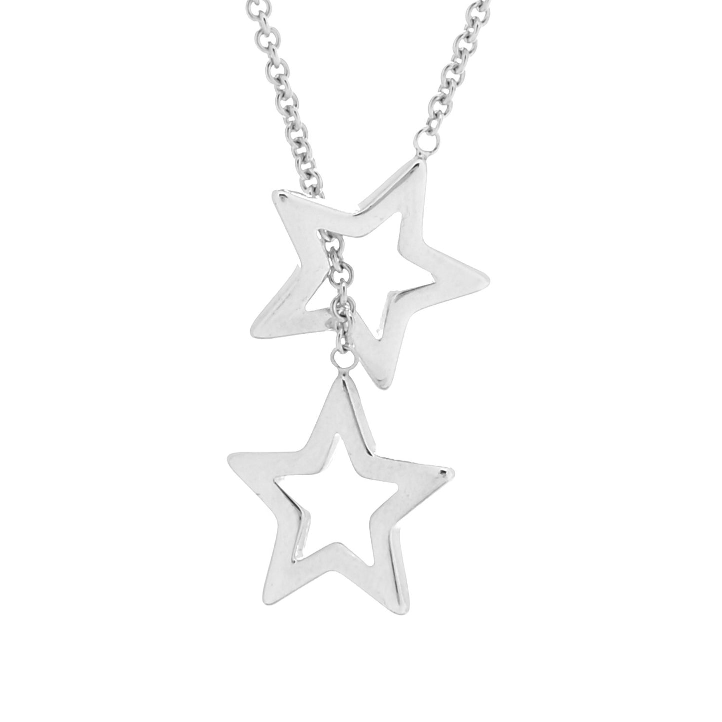 Sterling Silver Star Lariat Necklace