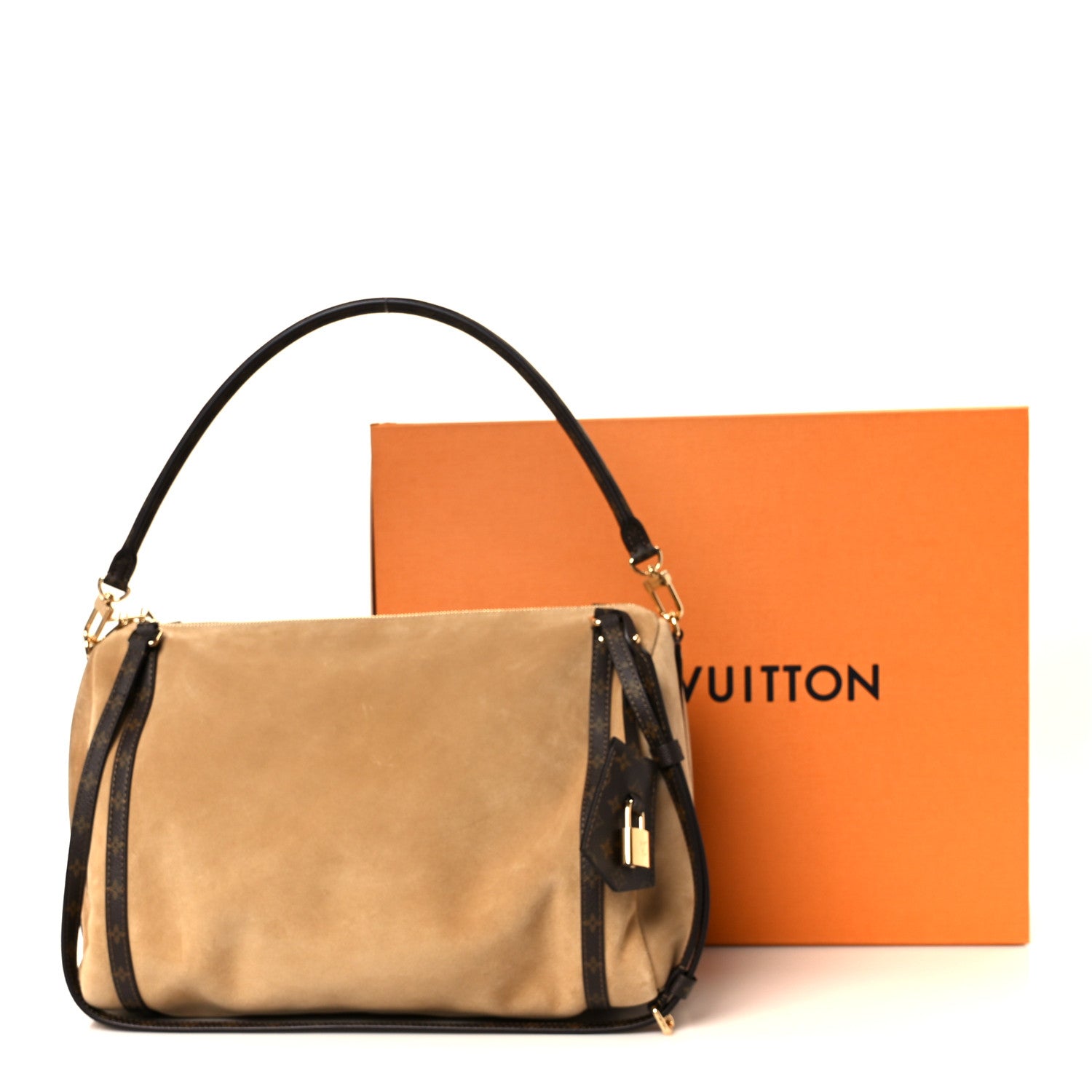 Louis Vuitton Suede Monogram Express MM Hazelnut 1798949