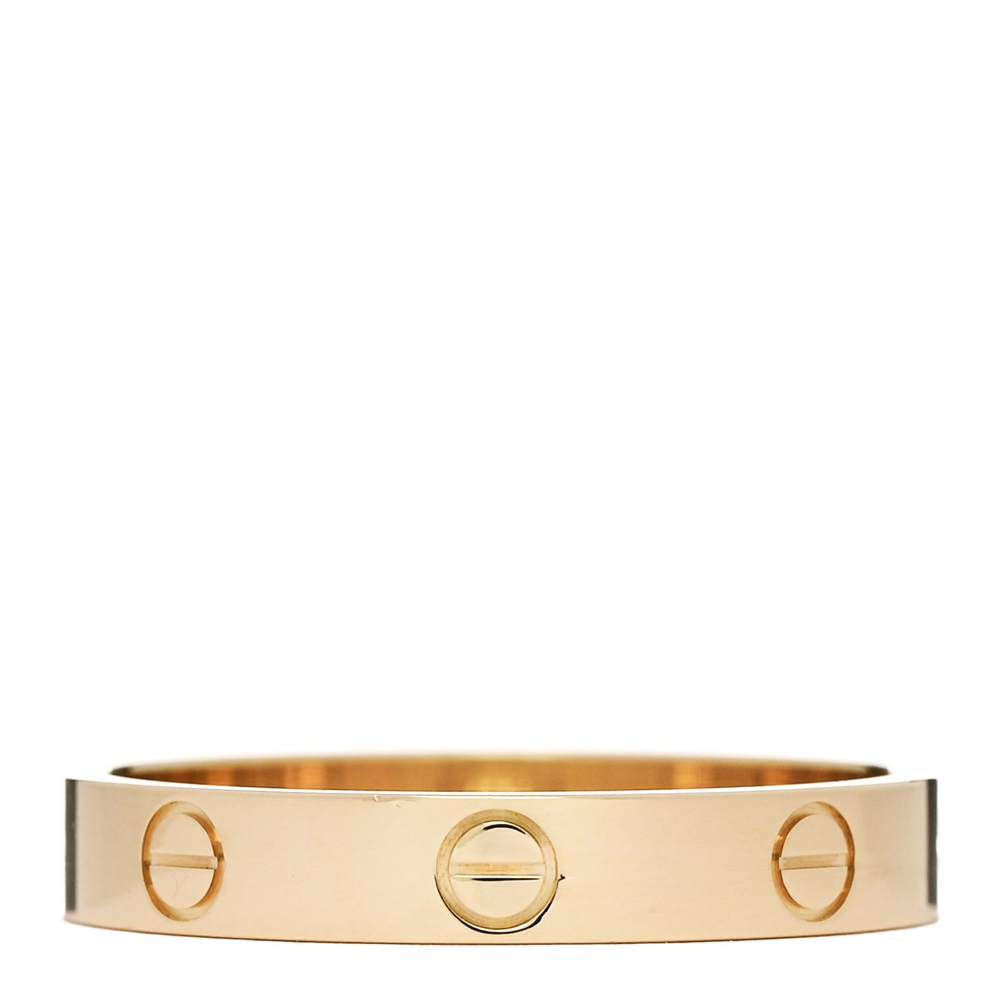 18K Yellow Gold 3.5mm LOVE Wedding Band Ring 61 9.5