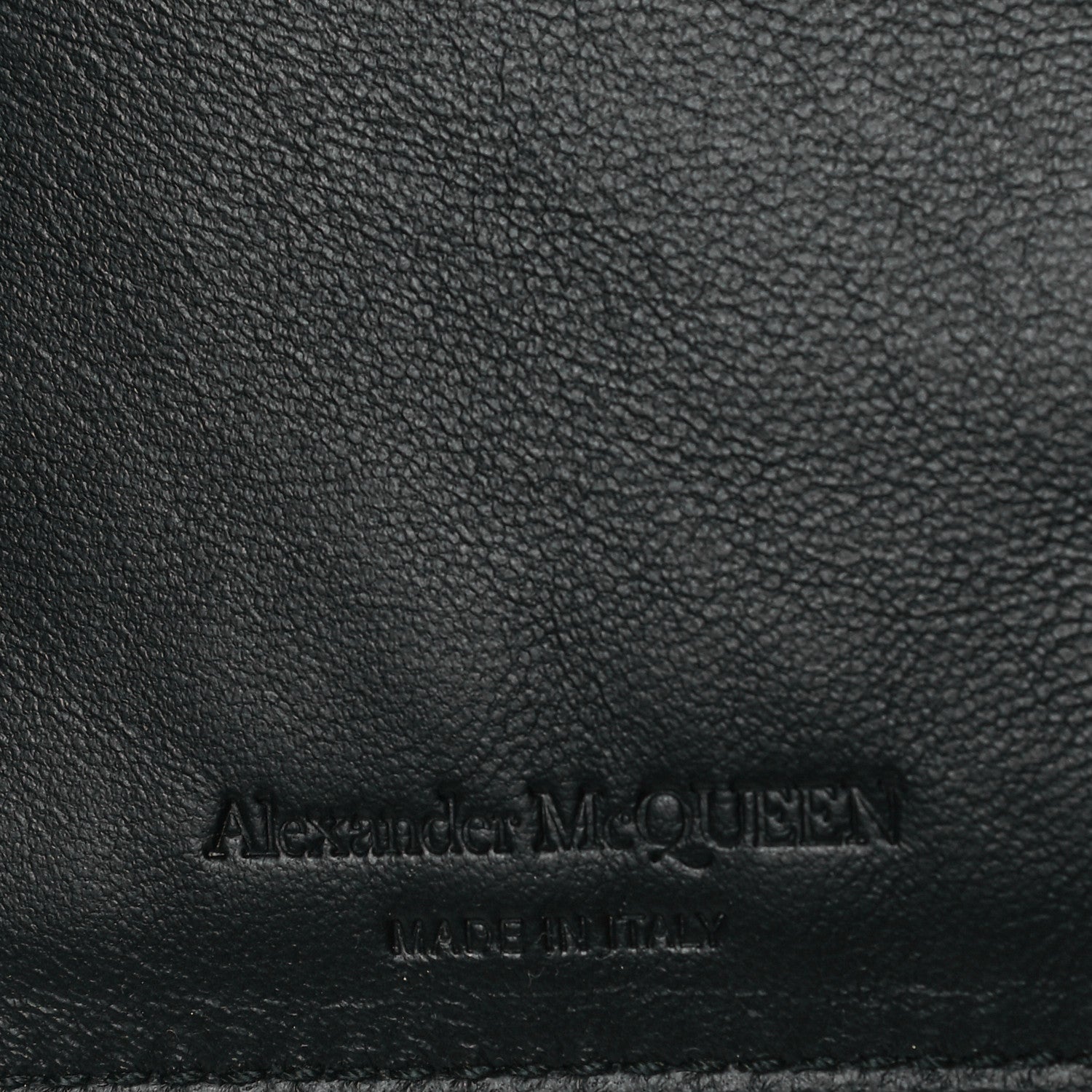 Alexander McQueen Calfskin Graffiti Logo Card Holder Black 3 of 8
