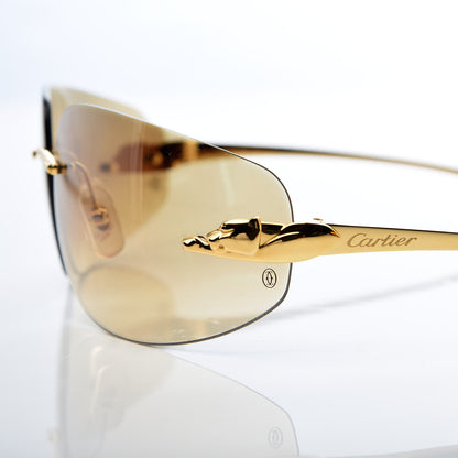 Cartier Panthere De Sunglasses Gold 7 of 8