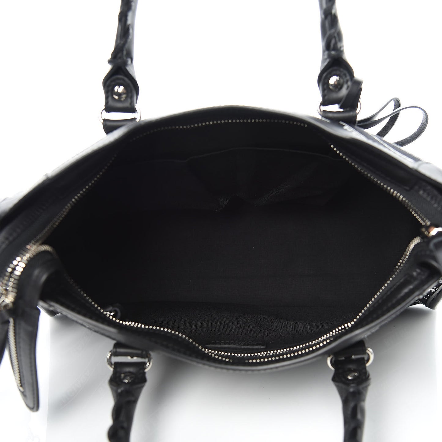 Canvas Satin Calfskin Diagonal Allover Logo Print Classic Silver Hardware S City Black White
