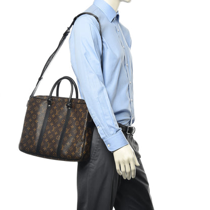 Louis Vuitton Monogram Macassar Porte-Documents Voyage PM 2 of 13