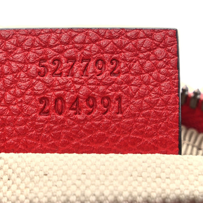 Gucci Grained Calfskin Small Logo Belt Bag Hibiscus Red 7 of 9