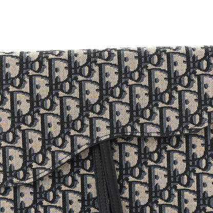 Christian Dior Oblique Saddle Pouch Blue 8 of 11