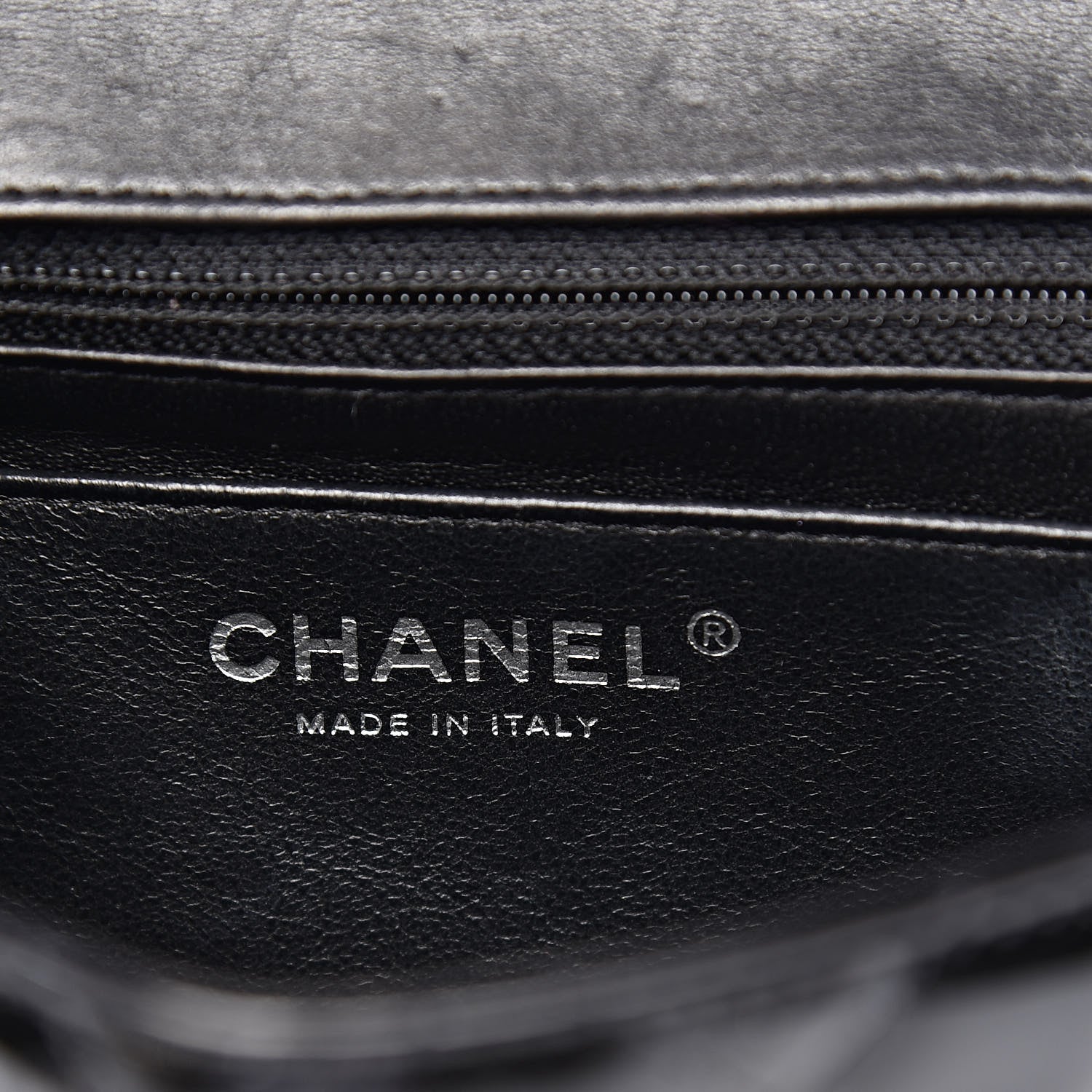 Chanel Patent Calfskin Sparkle Quilted Mini Square Flap Black 6 of 14