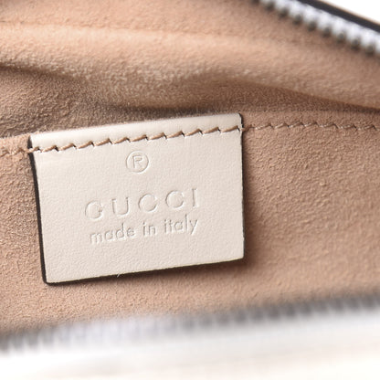 Gucci Calfskin Matelasse Small GG Marmont Chain Shoulder Bag White 6 of 12