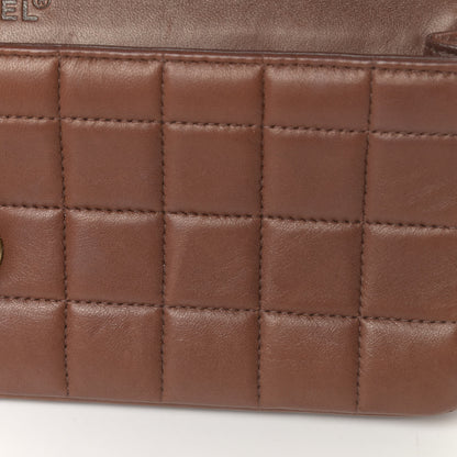 Chanel Lambskin East West Chocolate Bar Flap Brown 14 of 15