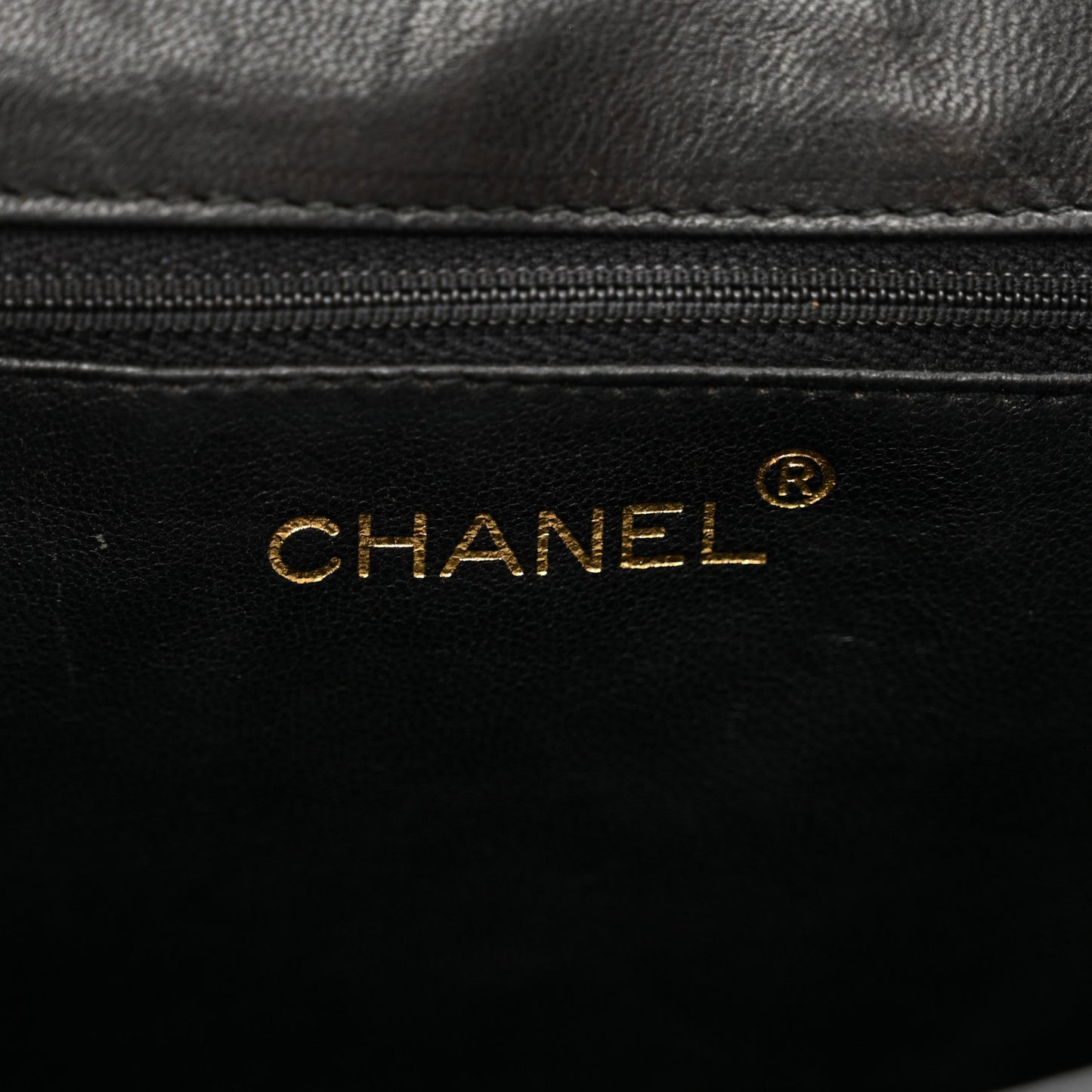 Lambskin Quilted CC Small Single Flap Black