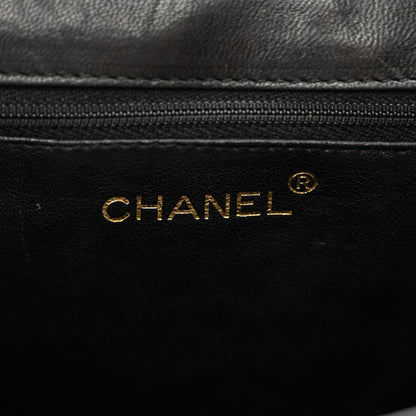 Chanel Lambskin Quilted CC Small Single Flap Black 6 of 13