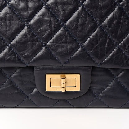 Chanel Aged Calfskin Quilted 2.55 Reissue 227 Flap Navy Blue 10 of 10