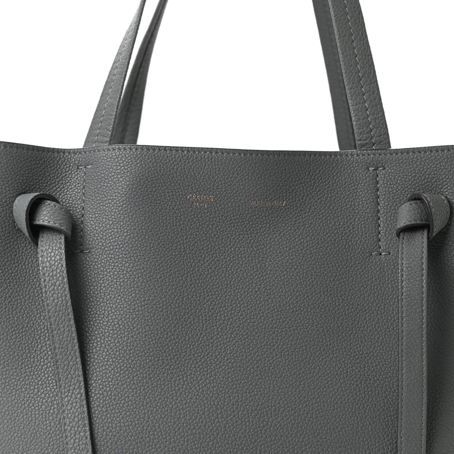 Celine Soft Grained Calfskin Small Belt Cabas Phantom Storm 8 of 10