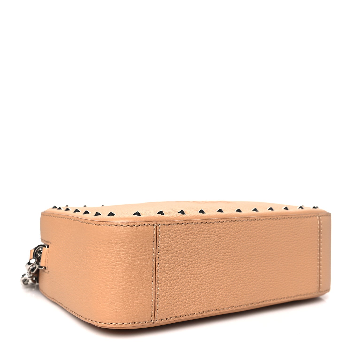 MCM Calfskin Chanswell Studded Camera Bag Beige 4 of 10