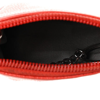 Chanel Caviar Timeless CC Coin Purse Case Light Red 5 of 11