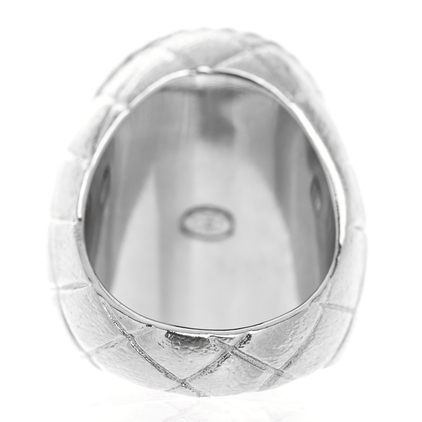 Crystal CC Crown Signet Ring 54 6.75 Gold